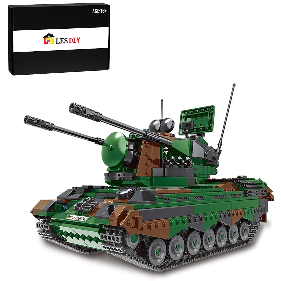AMOC Technik Militär Selbstfahrend Flugabwehr Artillerie-Panzer 