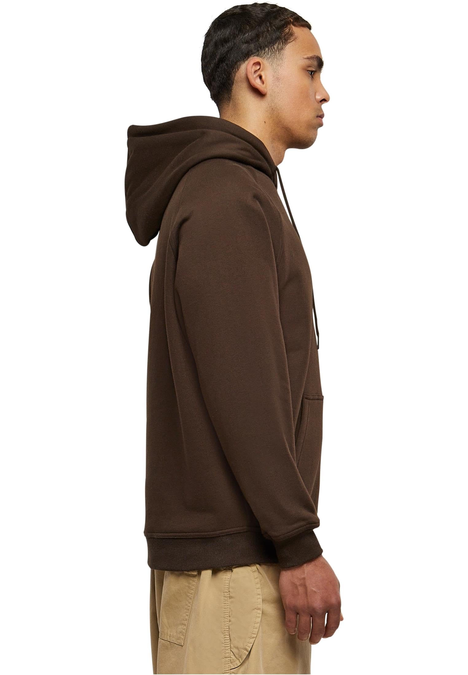 Urban Classics Blank Hombre Sudadera con Capucha Gris Marengo 65% algodón, 35% poliéster Regular