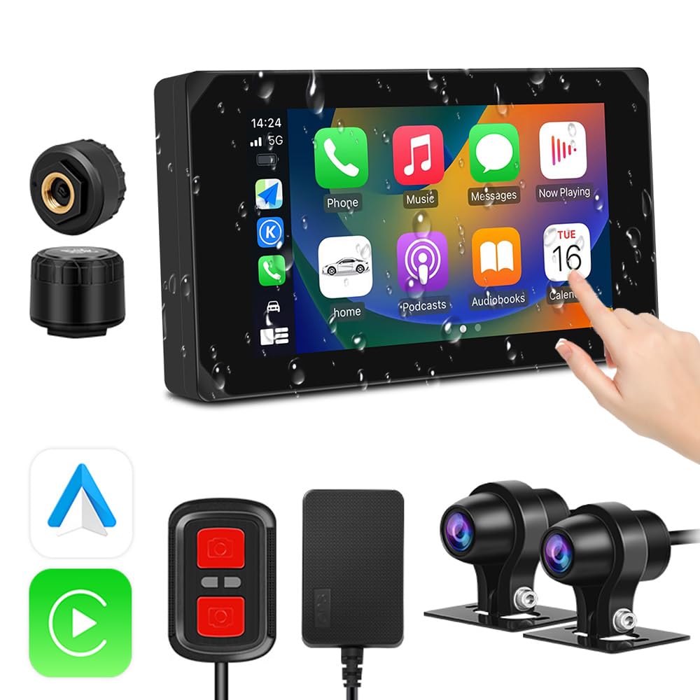 Amazon.co.jp: VSYSTO バイク用CarPlayスクリーン、ワイヤレスCarPlay