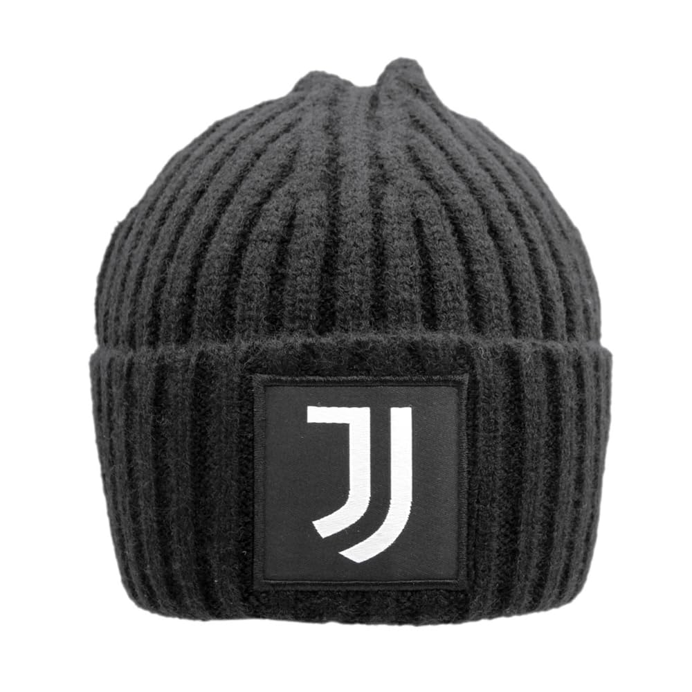 Imma Cuffia Juve Skipper Patch Tessuto Nero Bianco TU