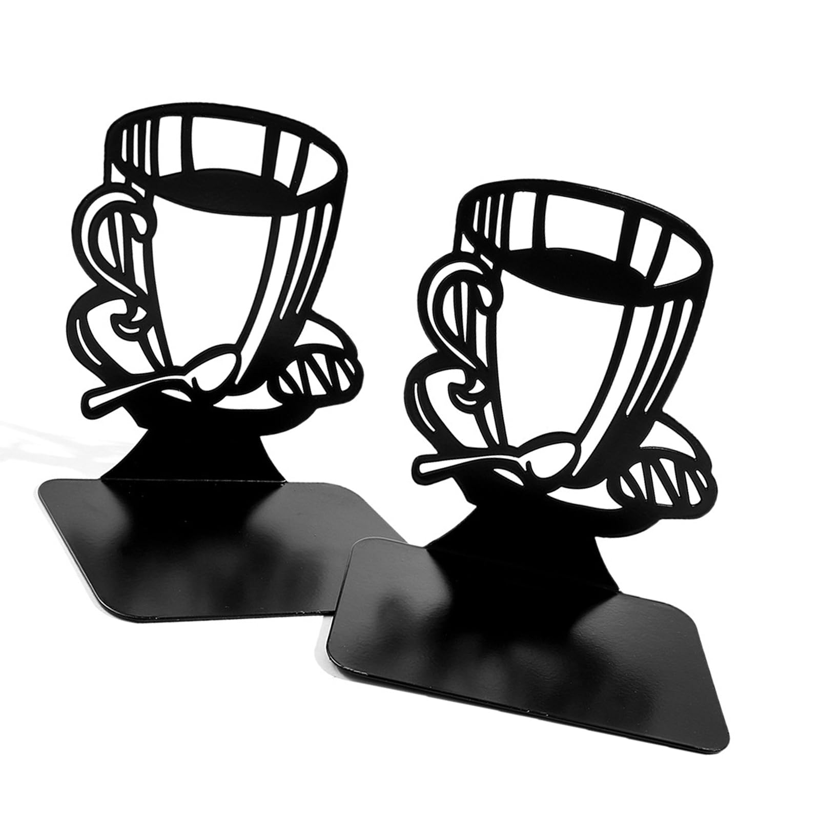 Hollow Books Stand Bookends for Displaying Book Picture Albums Decors Notebooks Book Stand Elegant Books Displaying Desktop Bookends