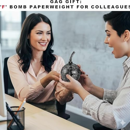 Miniatura 3 de Decoración de humor con pisapapapeles con bola, funcional y elegante, regalo de pisapapeles de oficina para oficina, compañero de trabajo, jefe,