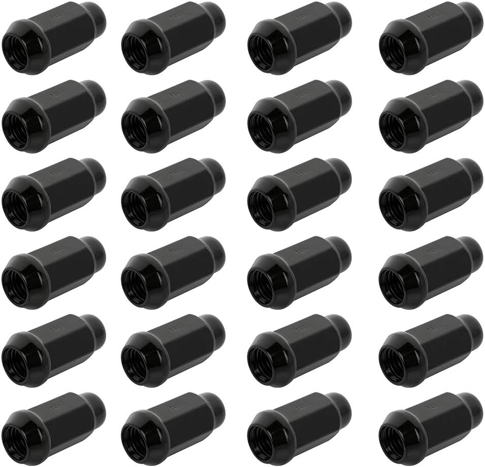 SCITOO 24PCS M14x2 Wheel Lug Nuts M14x2 Black Wheel Studs Lug Nut Fit for 86,for Accord,for Accord Crosstour,for Avalon