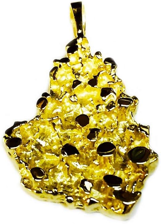 Amazon.com: 14K Yellow Gold Nugget 