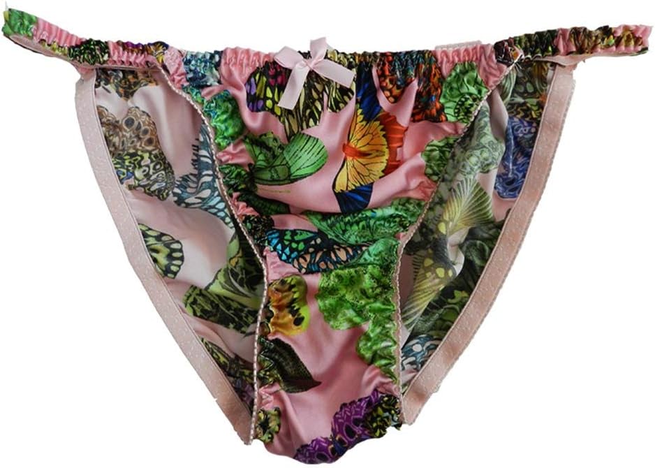 Women's Silk String Bikini Flower 8 Pairs in One Economic Pack (26-41")