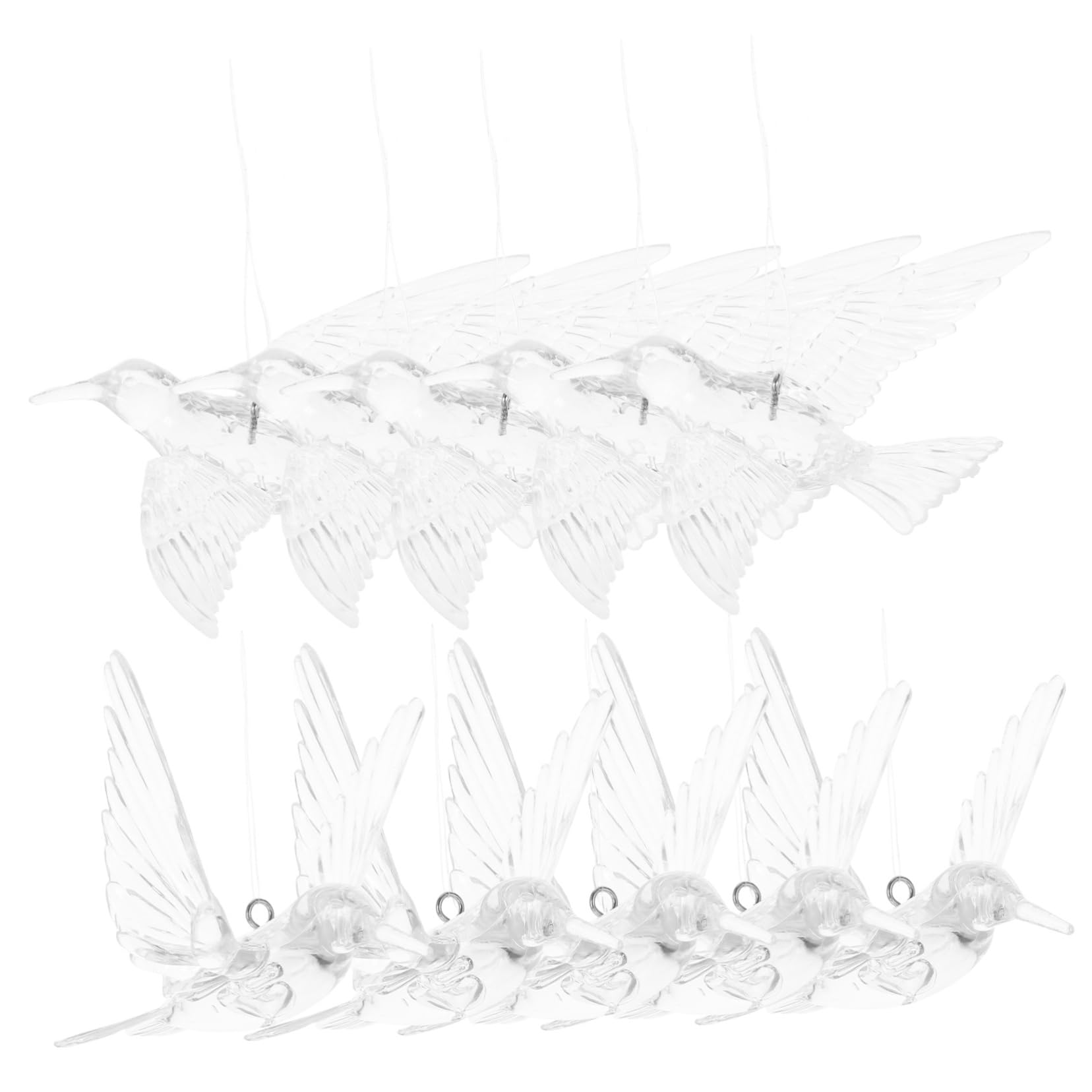 PartyKindom 4 Sätze DIY Transparenter Vogel Kristall Hochzeit Deckendekorationen Vögel Ornamente Für Weihnachtsbaum Hochzeitsdekor Ornamente Zum Basteln Deckenornament 10 Stück * 4