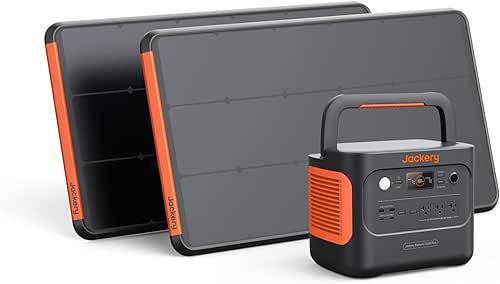 Jackery Solar Generator 1000 Plus Roam Kit, 1264Wh 2000W Portable