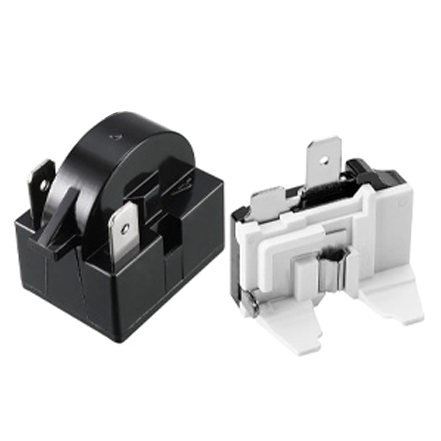 QP2-4R7 QP2-4.7 4.7 Ohm PTC Starter Relay & Overload Protector 3 Pin Fits Whirlpool Frigidaire Kenmore Galanz Haier Maytag Mini Fridge & Wine Cooler