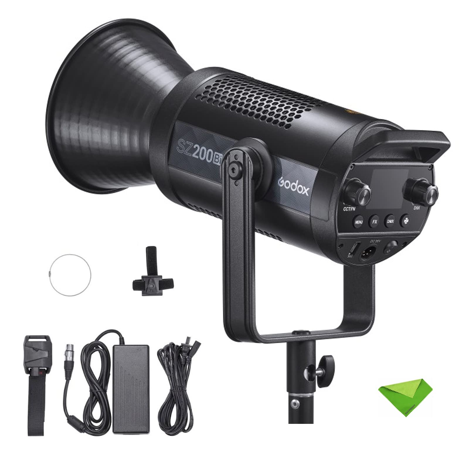 Amazon.com : Godox SZ200Bi 200W Bi-Color Zoomable LED Video Light 