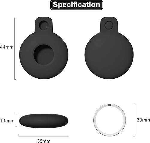 Miniatura 7 de Llavero para Airtag con llavero Airtag, funda para Airtag de Siliocne, bonitos accesorios para Airtag para niños, equipaje, collar de perro y gato,