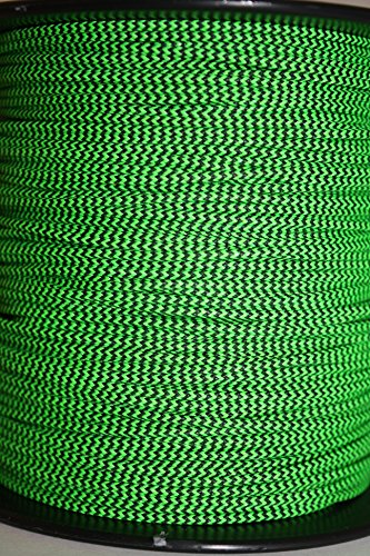60X Custom Strings Flo Green & Black Speckled BCY #24 D Loop Rope Release Material 50'