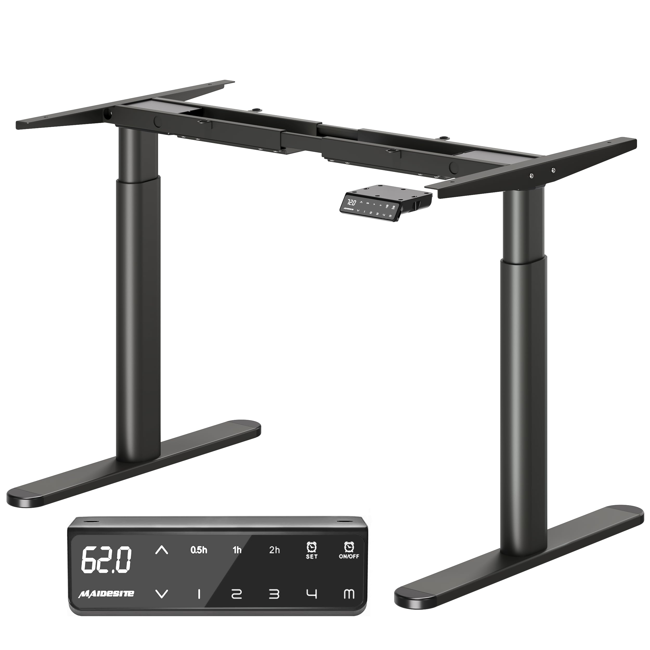 Amazon | Maidesite 電動昇降デスク EL2 脚のみ 高さ72-120cm 幅100  