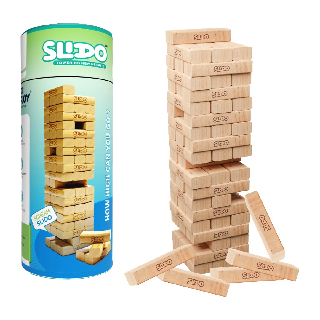See full amazon price history chart for Clapjoy Slido Classic Game with Genuine 54 Hardwood Blocks, Stacking Tumbling Tower Game for Kids Ages of Age 5 Years and Above Clapjoy Slido Classic Game with Genuine 54 Hardwood Blocks, Stacking Tumbling Tower Game for Kids Ages of Age 5 Years and Above (B0CGHN34SN) Amazon Price History, Amazon Price Tracker