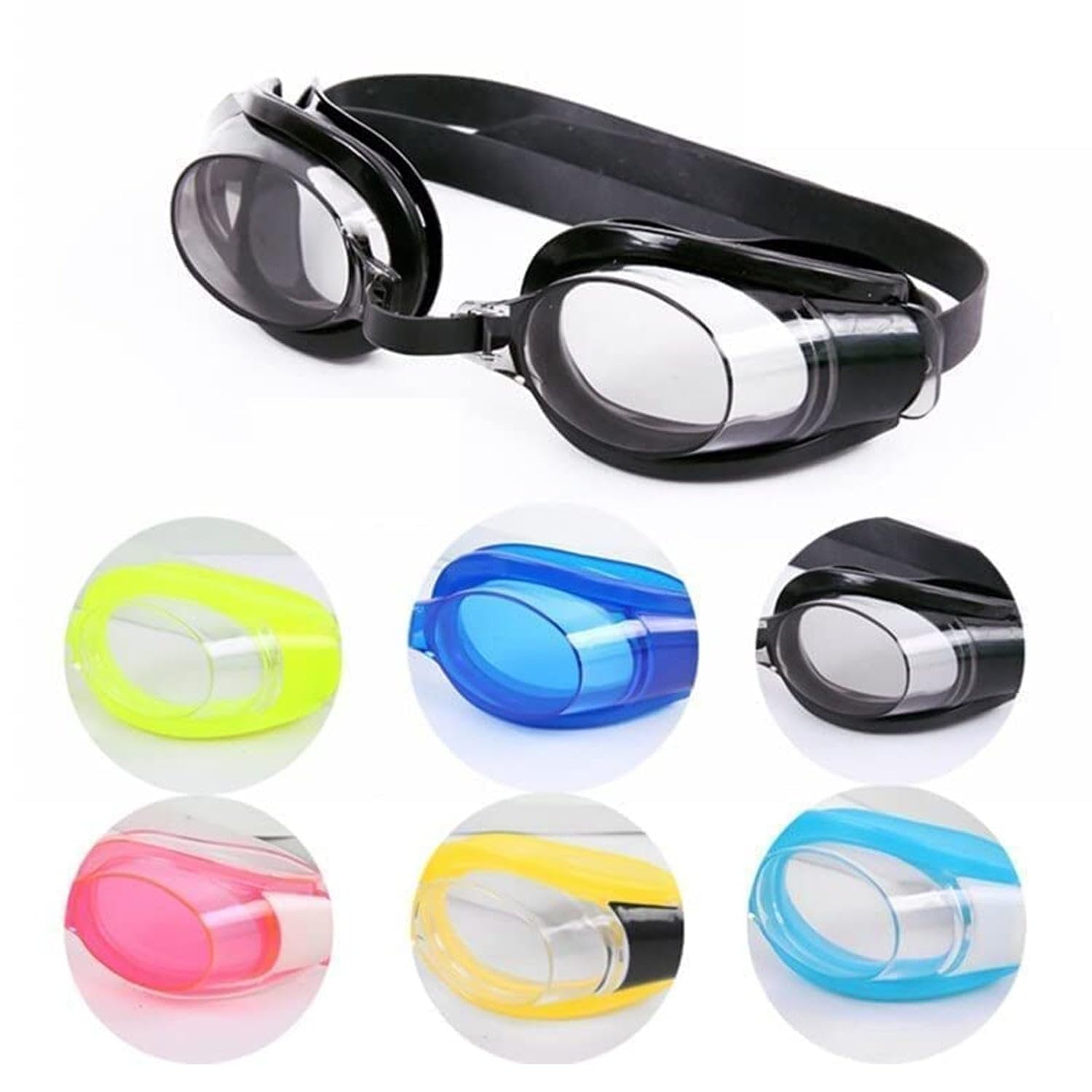 Swimming Goggles with Ear and Nose Plug Adjustable Clear Vision Anti-Fog Waterproof (B0D639FXKP) Amazon Price History, Amazon Price Tracker