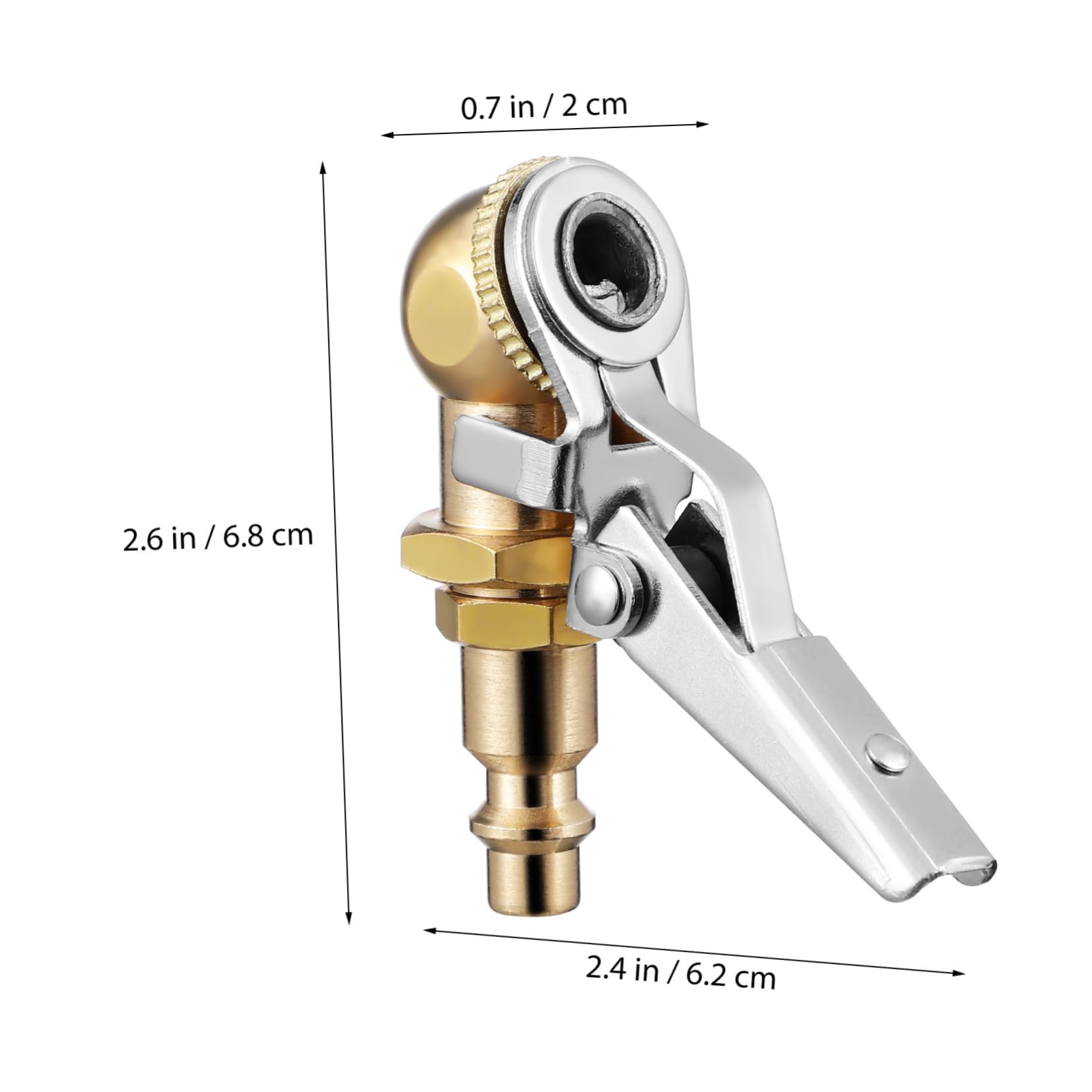 FUNOMOCYA 2 Pcs Locking Air Chuck Tire Inflator Chuck for Air Compressor Car Motorcycle Truck Accessory