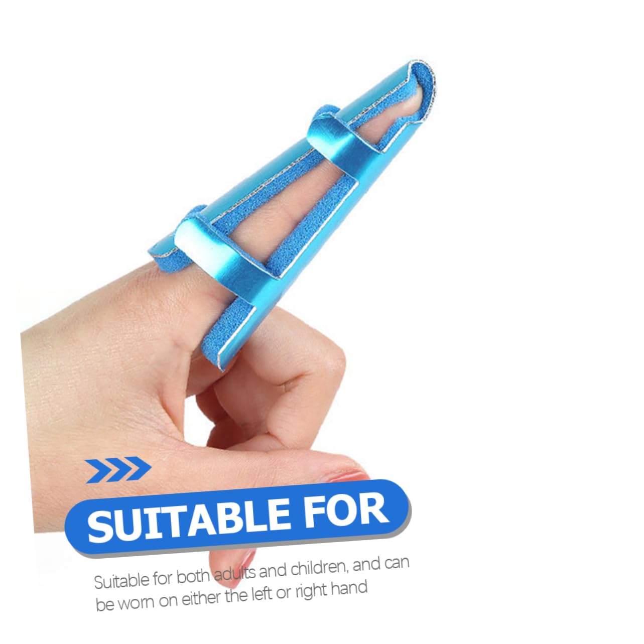 minkissy 3pcs Finger Fastening Tape Brace Finger Guards for Cutting Finger Protectors Adjustable Stand Thumb Finger Extension Finger Support Plate Blue Sponge