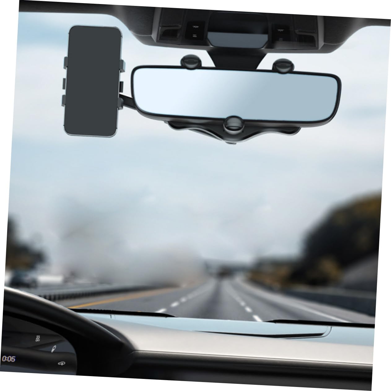 Beaupretty Soporte GPS para Coche Negro Antideslizante Material Abs y PU Fácil de Usar para Navegación Conducción