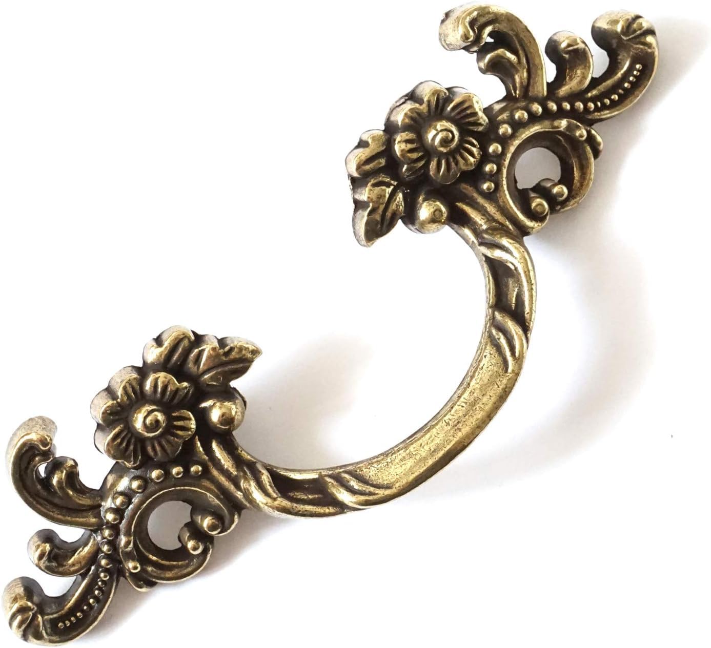 HAOJIazx 1.73" 2.5" Antique Bronze Dresser Drawer Pulls Handles for Kitchen Cabinet Door Knobs Pull Handle 44mm 64mm (NO.9)(1.73" 44mm)