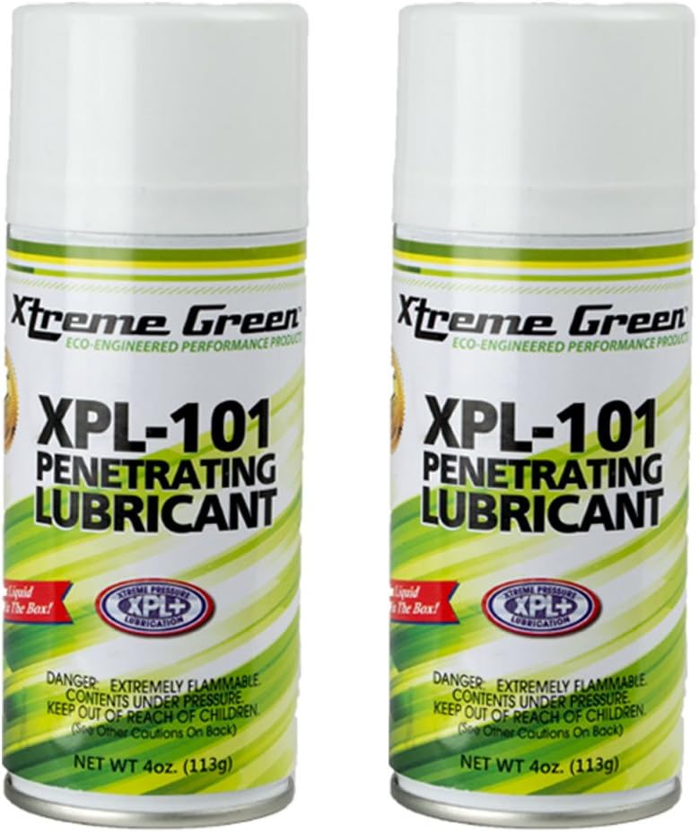Xtreme Green Multi-Use Anti-Seize Lubricant - XPL-101 Penetrating Lubricant - Reduces Friction, Displaces Moisture, Protects Metal from Rust & Corrosion - Multi-purpose Lubricant - 4 oz (Pack of 2)