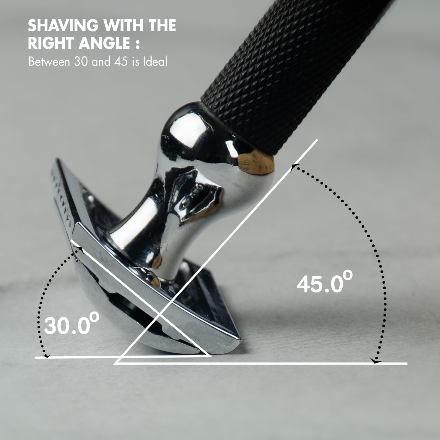 Pink Woolf Double Edge Manual Safety Razor for Men CC87 (Close Comb) | Fits all Double Edge Safety Blades Eliminates Nicks & Cuts | Anti Slip Grip for Wet Shaving Pack Of 1 (Black) - Image 7 thumbnail