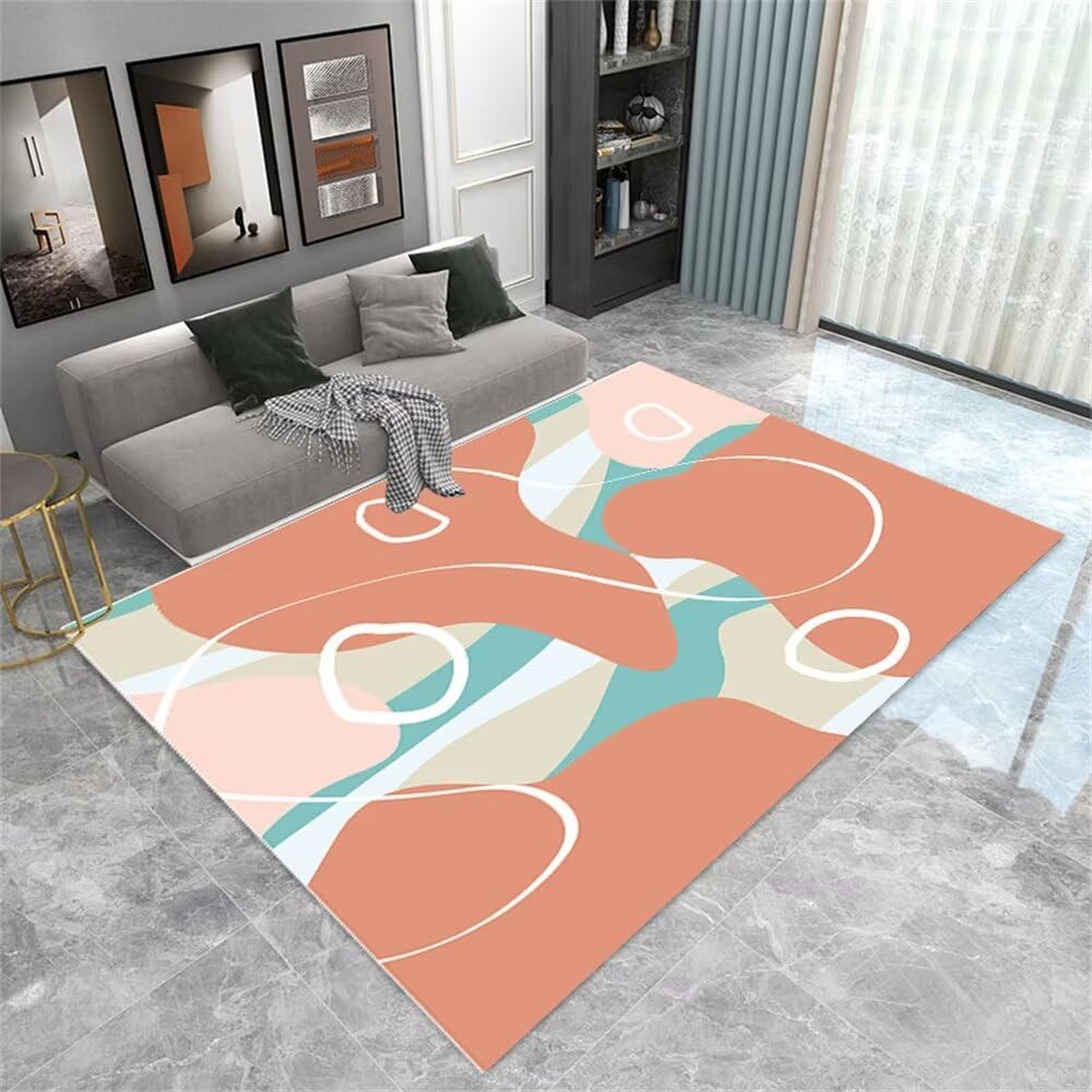 Tapis pour salon bleu 90x180cm idéal pour sécuriser le sol des jeux de bébé