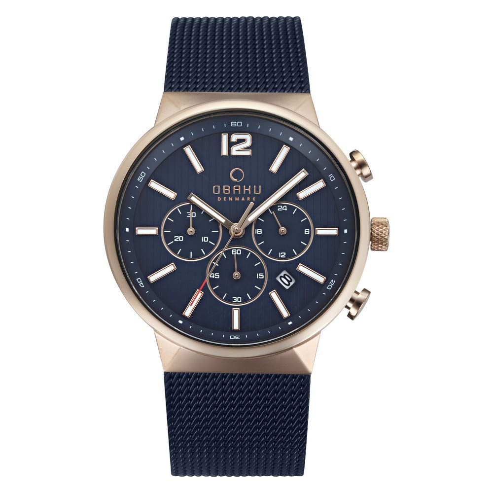 Obaku Analog Blue Dial Mens Watch-V180GCVLML (B01N7JJFWU) Amazon Price History, Amazon Price Tracker