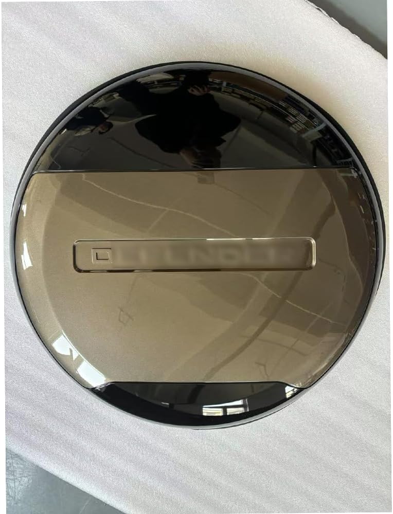 Spare Tire Cover fits for Land Rover Defender 90 110 130 2020-2025 ABS Spare Tyre Wheel Cover Protector (Gondwana Stone+Glossy Black)