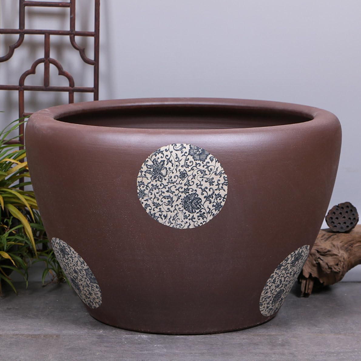 大型 陶器鉢 直径50cm 金魚鉢 水鉢 睡蓮鉢 プランター ガーデニング 楽天市場】大型 金魚鉢（植木鉢・プランター｜ガーデニング