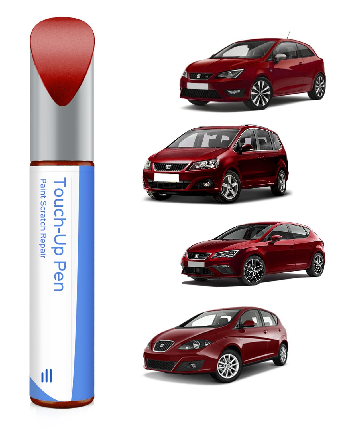 0X1/L0X1 Desire Red Perl/Desire Rot Metallic Ausbesserungsfarbe für SEAT Exakte Übereinstimmung – Ausbesserung von Kratzern und Abplatzungen