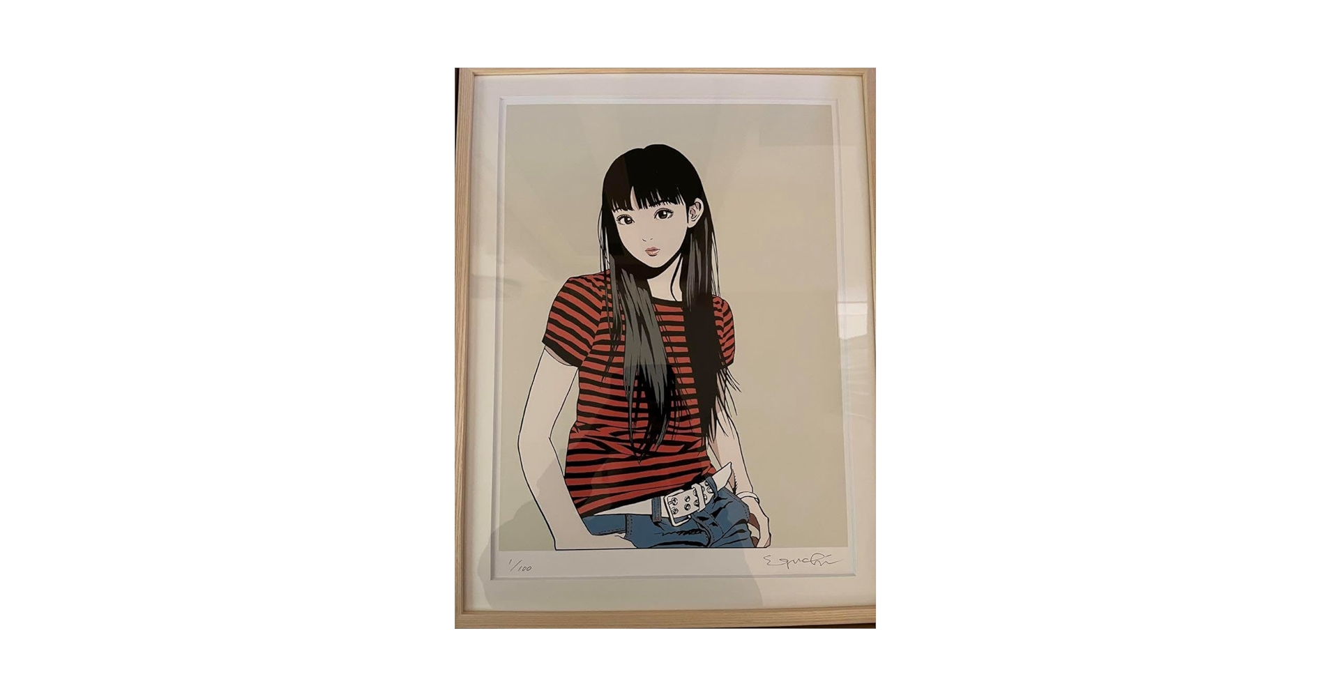 Amazon.co.jp: 江口寿史ボーダーガール真作1/100 : おもちゃ