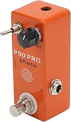 RiToEasysports Pedal Phaser para Guitarra Elétrica Com True Bypass, Botão de Ajuste de Velocidade de Metal, Efeito de Fase para Som Profundo e Rico, Laranja