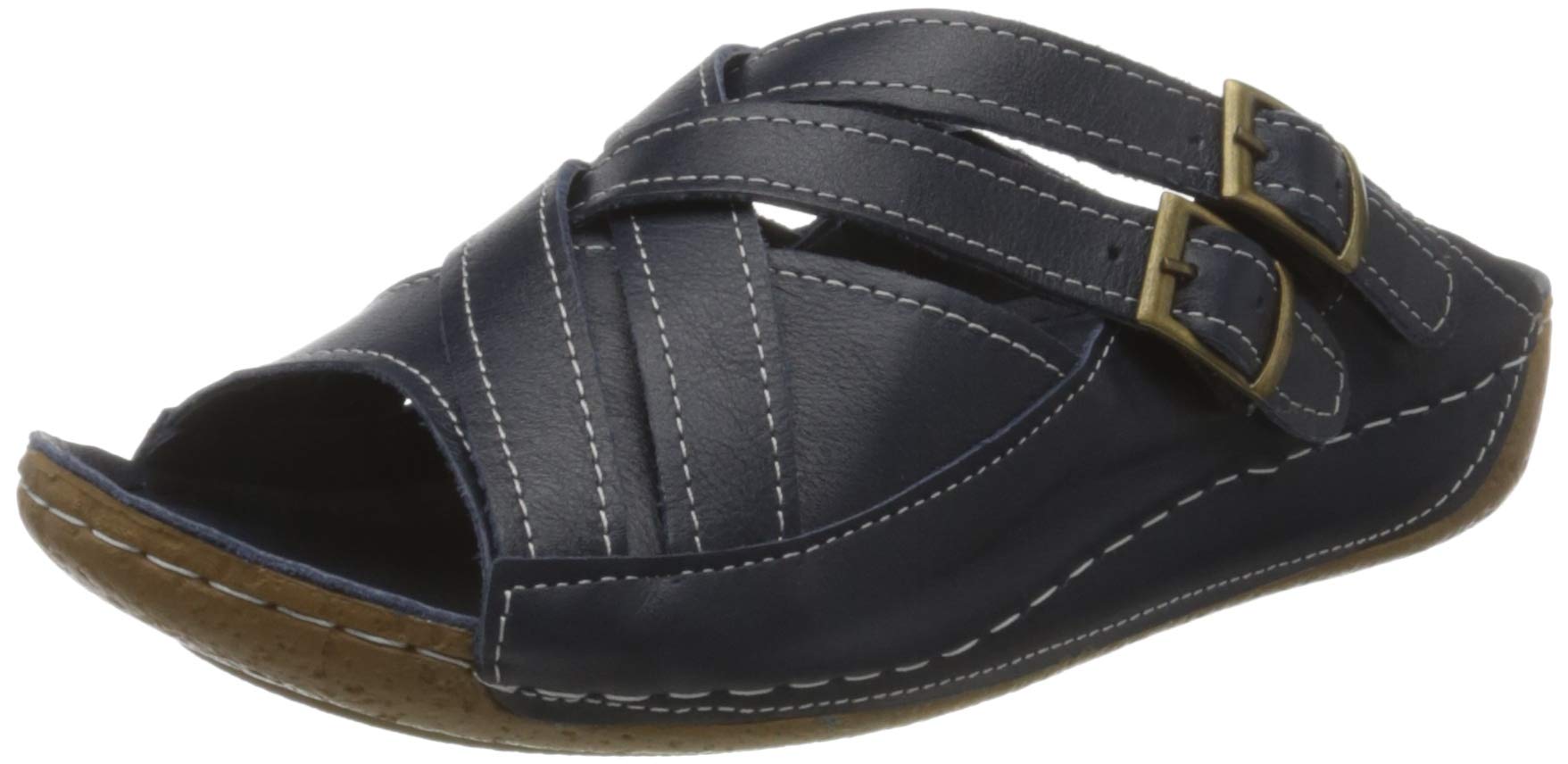 Andrea Conti 771516 Women’s Mules, Blue (Darkblue 017), 6 UK