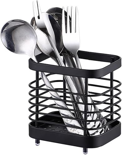 Soporte para utensilios de cocina, soporte de utensilios de acero inoxidable para encimera, organizador de utensilios de cocina, escurridor de
