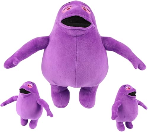 Miniatura 7 de New Grimace Shake Plush Toy, 10.6Inch Purple Cute Horror Game Plush Doll, Soft Cotton Cartoon Stuffed Animals Plushies Figure Decorative, Gifts for