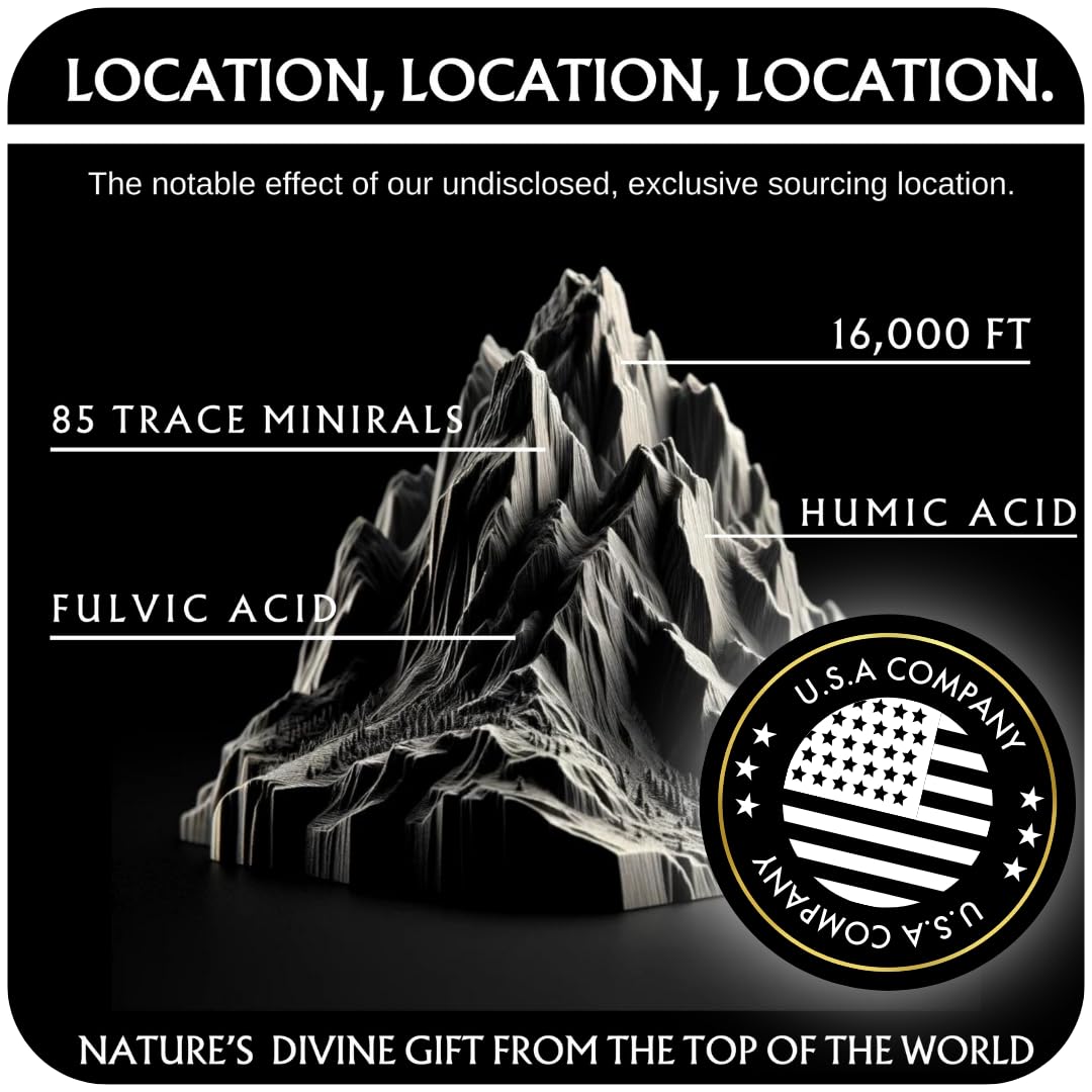 THE GOLD Shilajit Resin | Shilajit Pure Himalayan Organic Shilajit for Men & for Women Lab Test in USA Grade A+ All Natural Dietary Supplement with Fulvic Acid + Trace Minerals | 50 Grams 100 Servings