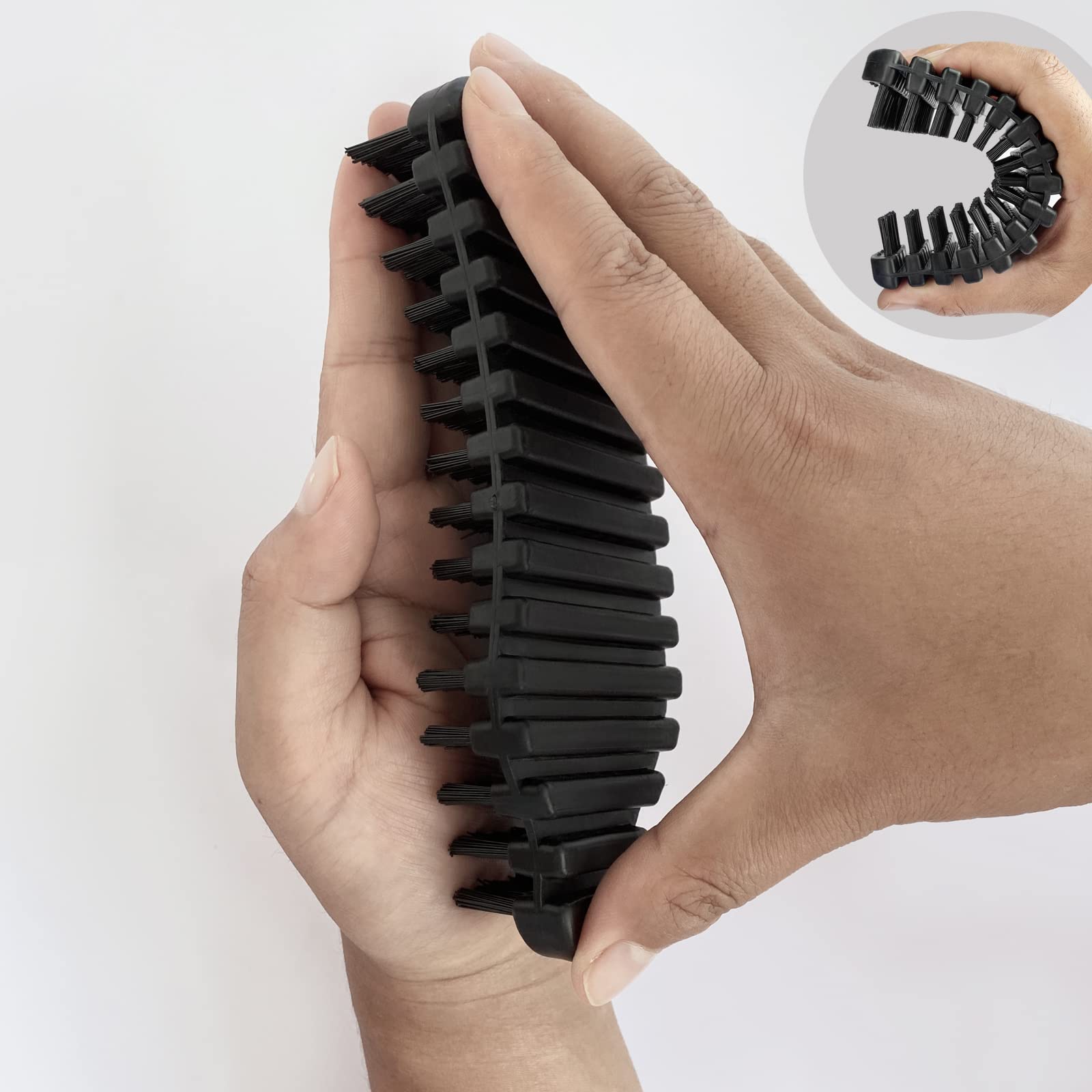 Kit di pulizia per bilanciere con bilanciere, spazzola in nylon per pulire barre ponderate, barre per allenamento per la pulizia, spazzola rigida