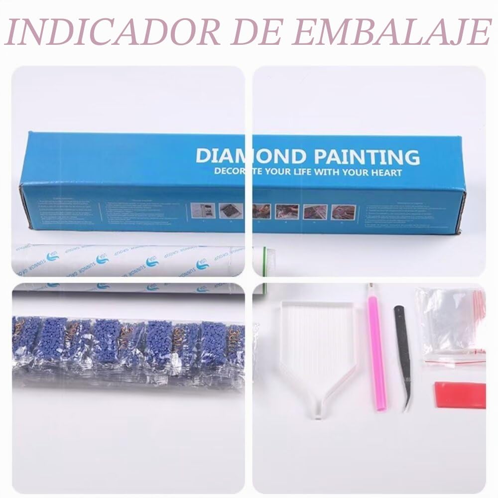 5D Diamond Painting Personalizado Kit Completo, Dibujos Con Cuadro Diamantes Fotos Personalizado ( Diamante Redondo , 60*80CM )