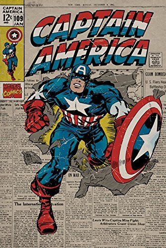 Captain America - Comic Cover Poster