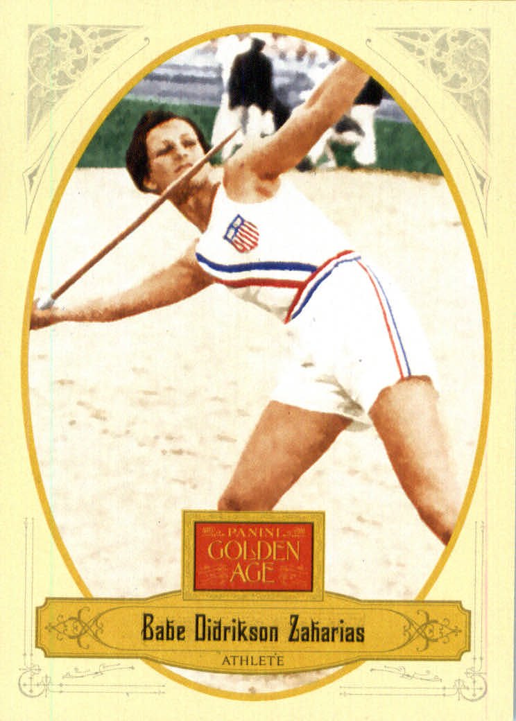Panini Golden Age Olympics Card IN SCREWDOWN CASE2012 Panini Golden Age Olympics Card #50 Babe Didrikson Zaharias