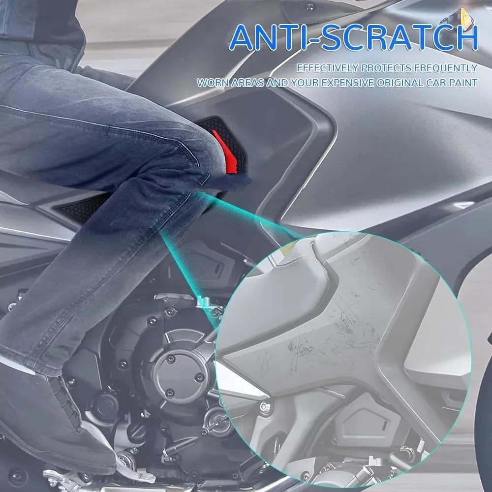Scudo per serbatoio Per NT1100 NT 1100 (2021-2024) Protezione laterale del serbatoio del carburante | Adesivo di trazione antiscivolo in gomma per moto