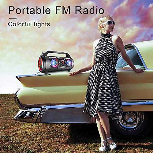 Enceinte Bluetooth portable pour extérieur et soirées RVB - 7