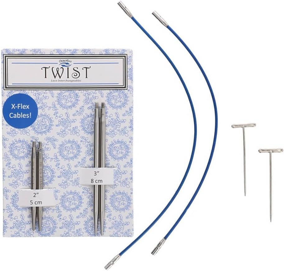 Twist Short Combo, 2" & 3" (5 & 8 cm) [S], US 4 (3.5 mm)