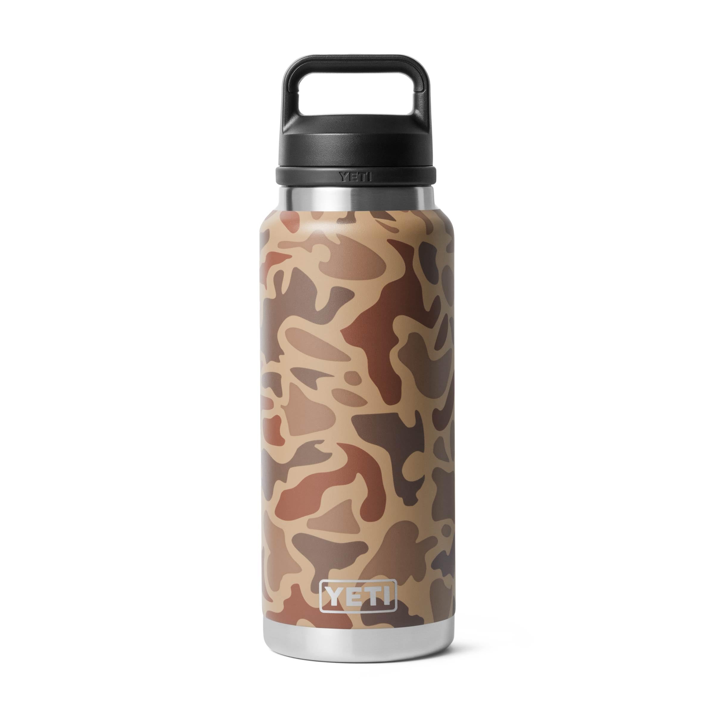 YETI Rambler 36 oz Bottle, Vacuum Insulated, Stainless Steel with Chug Cap, Wetlands Camo