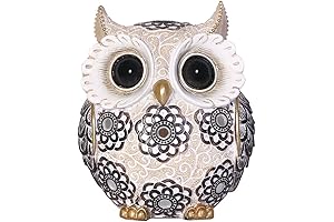 Adorable Owl Figurine, Eye-catching Owl Decor, Home Office Shelf Accents for Owl Lovers