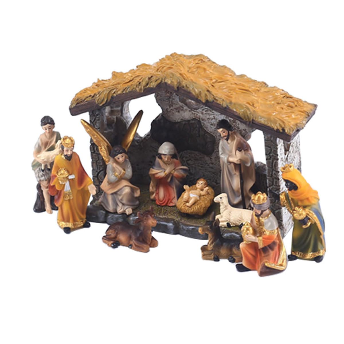 Statue de Jésus et ornements de Noël en résine pour décoration d'église
