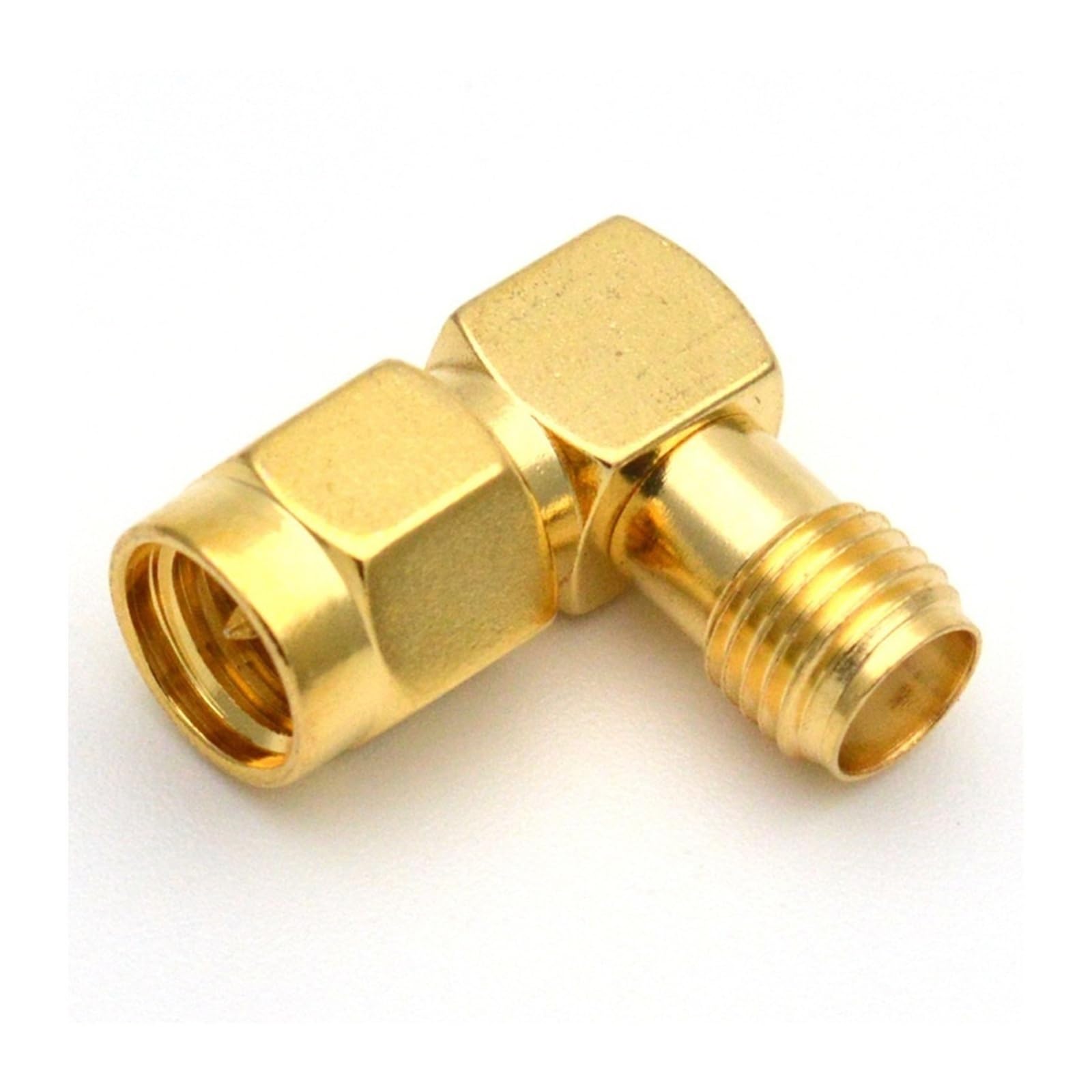 Yvxotrxnk SMA Adaptateur coaxial mâle vers femelle à angle droit pour extension d'antenne 2G/3G/4G LTE (type 2)