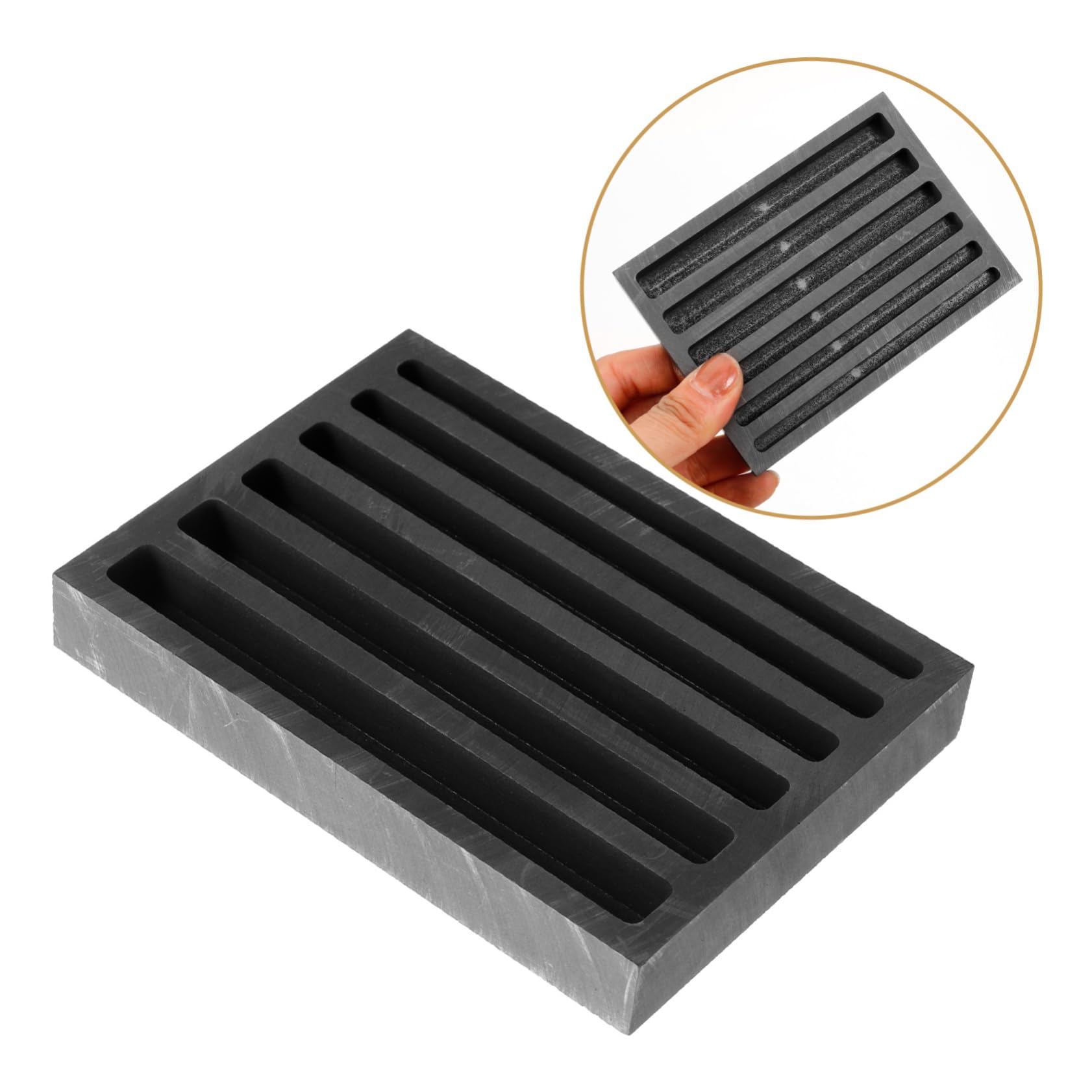 DOITOOL 5 Piezas Reutilizable Fundición de Metales Lingotes Plata Herramienta de Fundición Cobre Práctico y Duradero Proyectos de