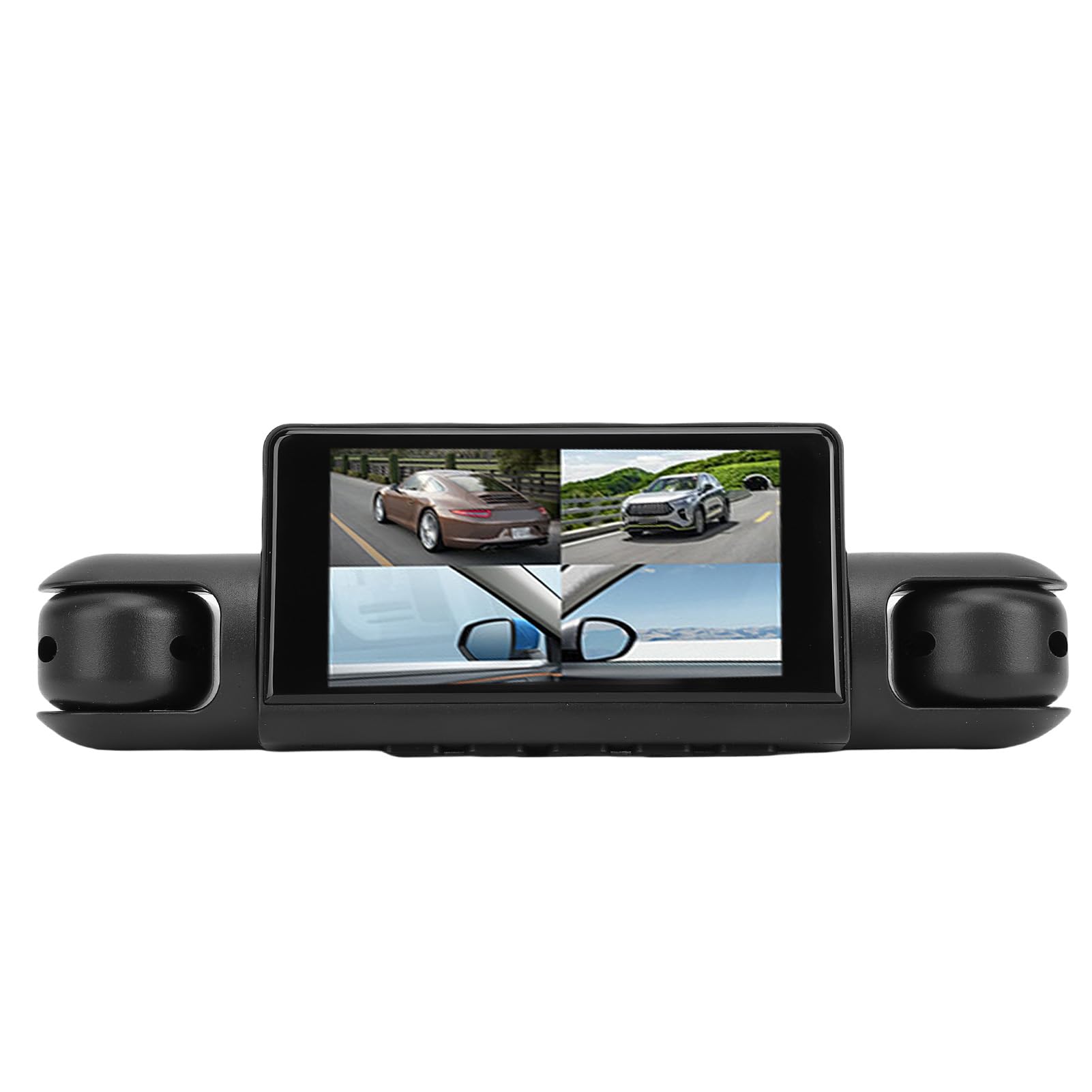 ASHATA Dash Cam a 4 canali 360° anteriore e posteriore sinistra destra interna per auto, 1080p HD 170 ° grandangolare registratore cruscotto con schermo da 2,7 pollici, modalità parcheggio 24 ore