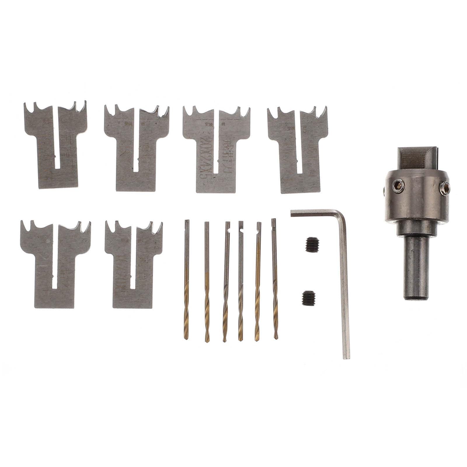 Set Punte per Trapano ad Anello in Acciaio Resistente per Lavorazione Legno Kit Punte per Perline e Intaglio su Legno Acrilico Resina e PVC Strumenti per Bricolage e Sculture