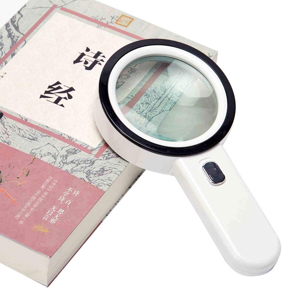 Lente d'ingrandimento 30Xwith Led Luci 100Mm Ottico Palmare Hd Bambini Studenti con La Lettura Anziana Identificazione Manutenzione Anziani Microscopio